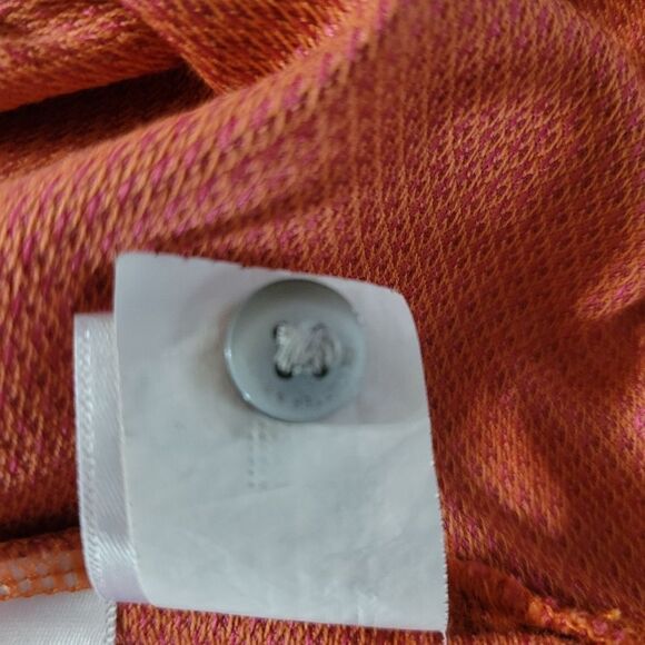 Cutter & Buck CB Drytec Luxe Solid Orange Mens Short Sleeve Polo - Picture 13 of 15